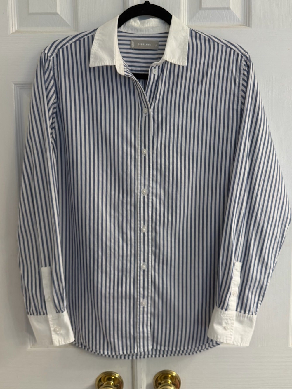 Everlane Must-Have Shirt Striped Button Up Sz 6